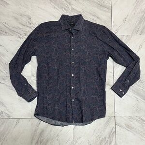 pal zileri concept paisley print button up made in Italy